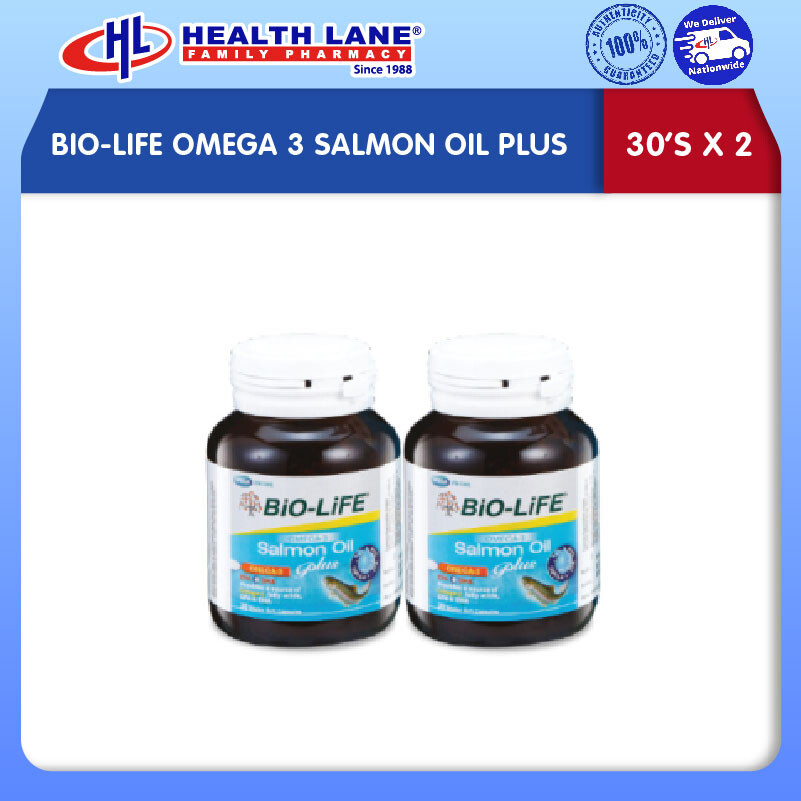 BIO-LIFE OMEGA 3 SALMON MINYAK PLUS (30'SX2)
